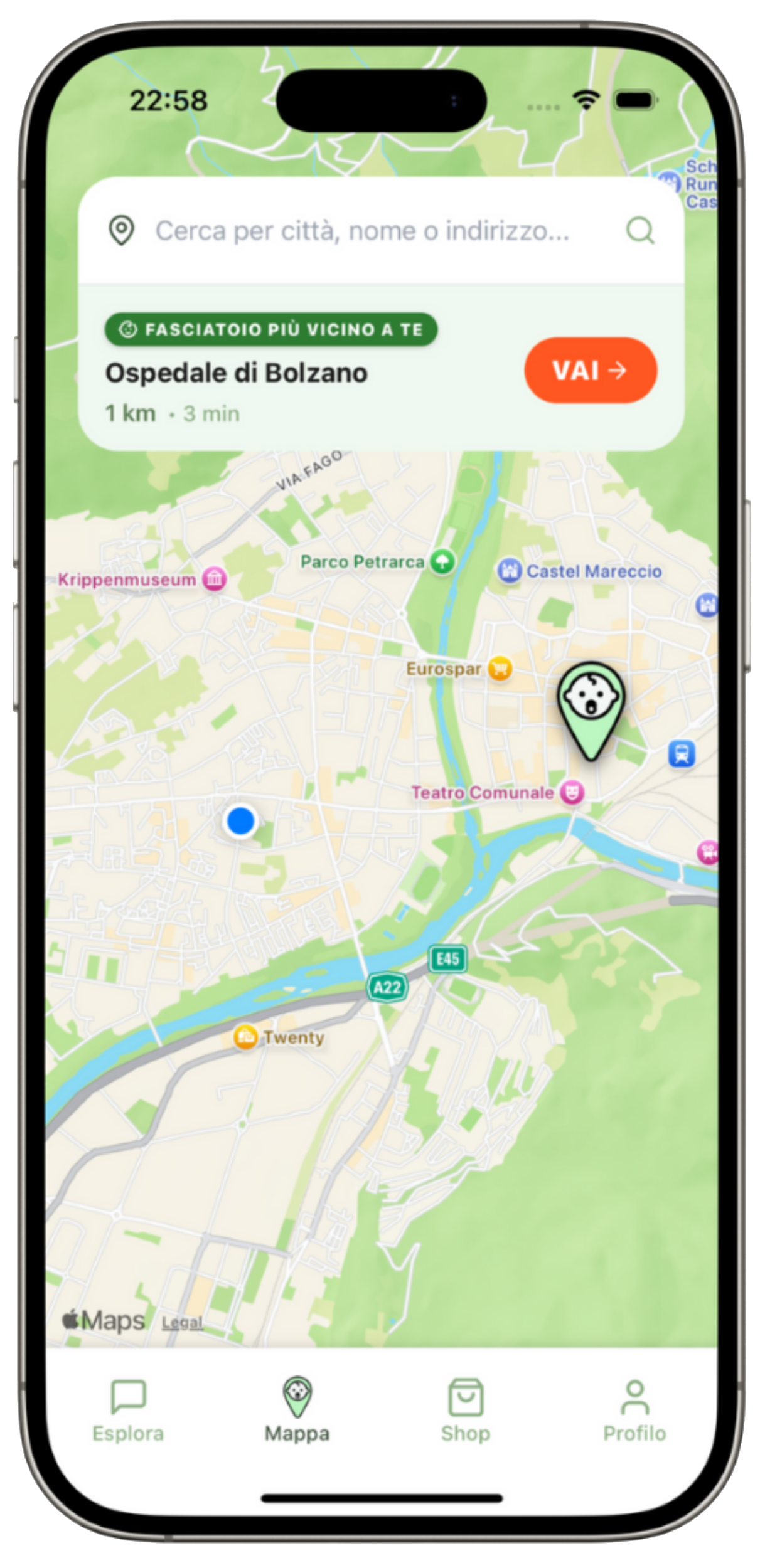 Fasciatoio Finder App